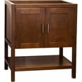 24" Freestanding Bath Vanity with Open Shelf Sink Base Without