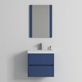 thumbnail image 1 of 24" Freestanding Bathroom Vanity with Medicine Cabinet - Navy Blue, 1 of 7