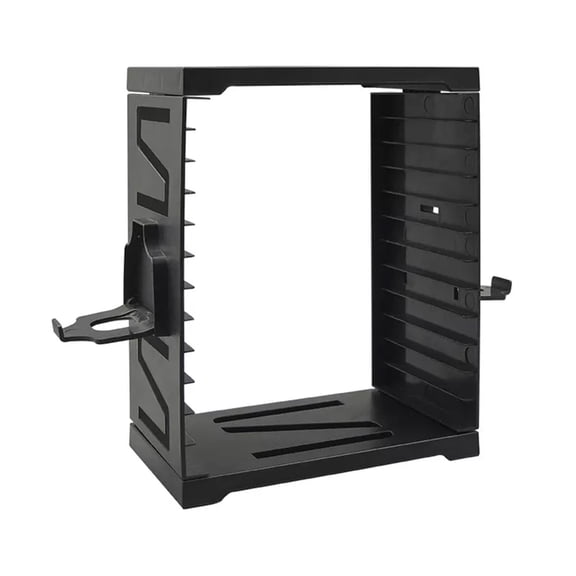 24 Game Disc Storage Tower Holder Stand Gamepad Controller Organiser Bracket Space-saving Game Accessories for