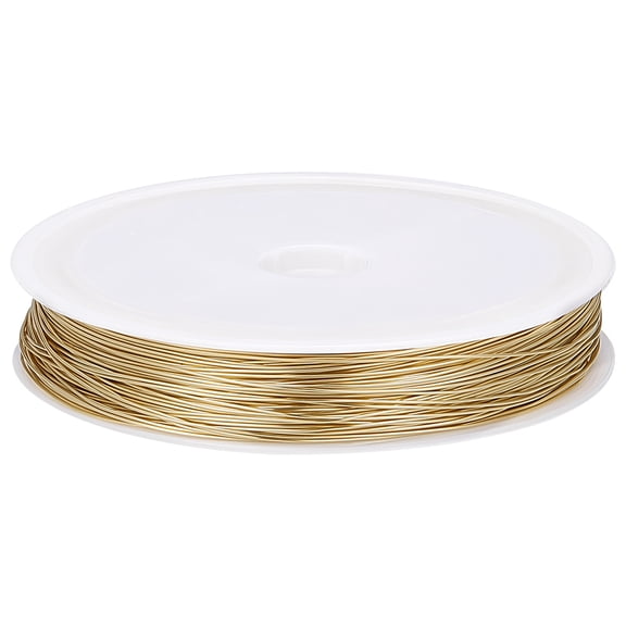 24 Gauge 0.5mm Craft Wire for 54.6 Yards/50M 14K Plated Round Polished Resistant Bendable Metal Copper Craft Wire with A Spool for DIY Supplies
