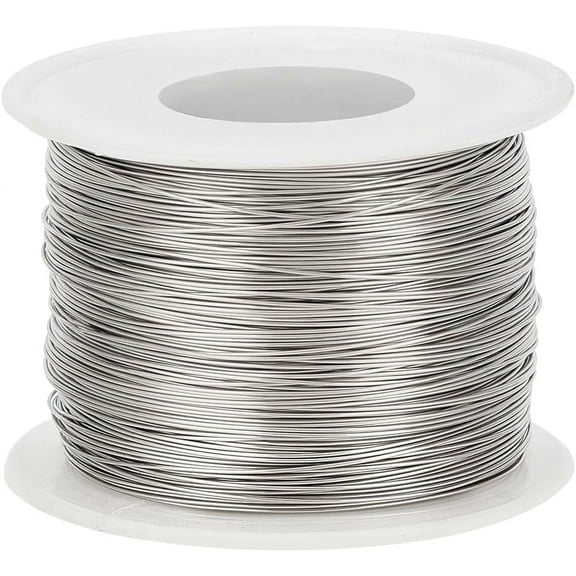 24 Gauge 524FT 304 Stainless Steel Binding Wire Bailing Wire Snare Wire for Necklace Bracelet Making and Beading Crafts Project