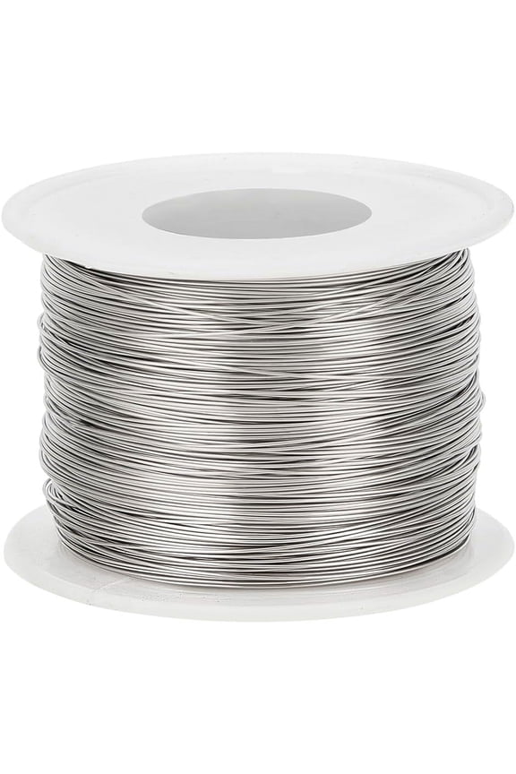 24 Gauge 524FT 304 Stainless Steel Binding Wire Bailing Wire Snare Wire for Necklace Bracelet Making and Beading Crafts Project