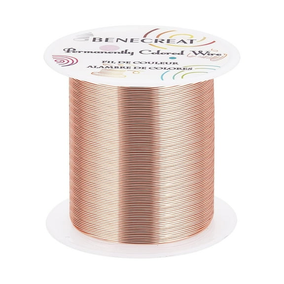 24 Gauge Jewelry Wire - 87 Yards Resistant Copper Beading Wire for Jewelry Making and Crafting Copper Color Red Copper