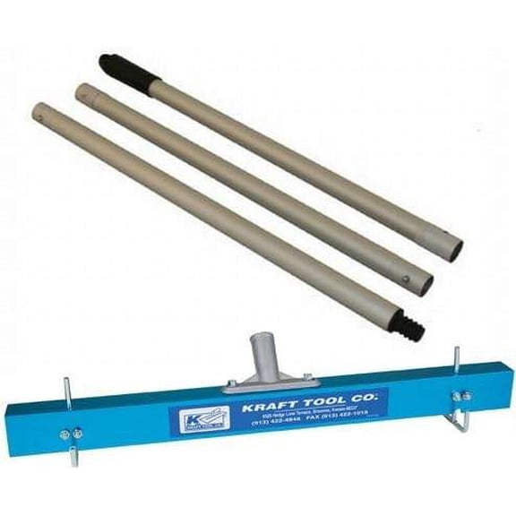 24" Gauge Rake/Leveler with 3-Piece Aluminum Handle