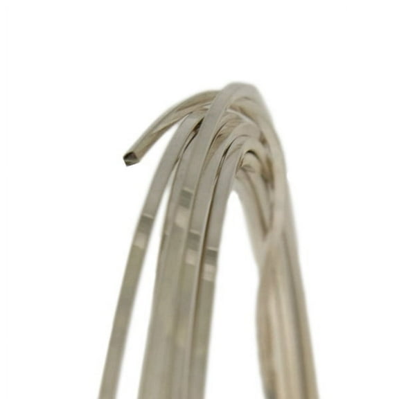 24 Gauge Square Half Hard Argentium .930 Silver Wire 25FT