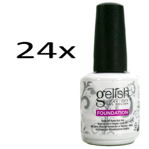 24) Gelish Harmony Soak Off Foundation Base Coat for Gel Nail Polish (15mL) .5oz