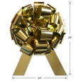 thumbnail image 1 of 24" Giant Gold Car Bow, Huge Indoor and Outdoor Gift Bow by Gwen Studios, 1 of 7