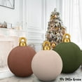 thumbnail image 1 of 24 In Giant Inflatable Velvet Christmas Balls, Inflatable Flocked Christmas Ball, Large Blow Up Outdoor Velvet Inflatable Christmas Ornaments,Xmas Porch Lawn Yard Holiday, 1 of 8
