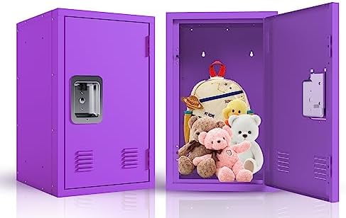 24'' H Storage Locker, Lockable Storage Cabinet, Small Metal Locker ...