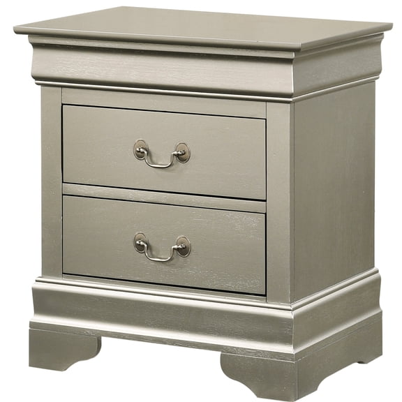 24"H X 22"W X 16"D Size, Optimal Storage / Champagne Nightstand for Bedroom Organization