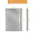 thumbnail image 1 of 24" H x 17" W 304 Stainless Steel Outdoor Kitchen Access Door with Recessed Handle, Single Access Door for BBQ Island, Grilling Station, 1 of 9