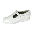 thumbnail image 1 of 24 HOUR COMFORT Aileen Wide Width Classic Leather Comfort Slip On Shoes with Buckle WHITE 12, 1 of 6