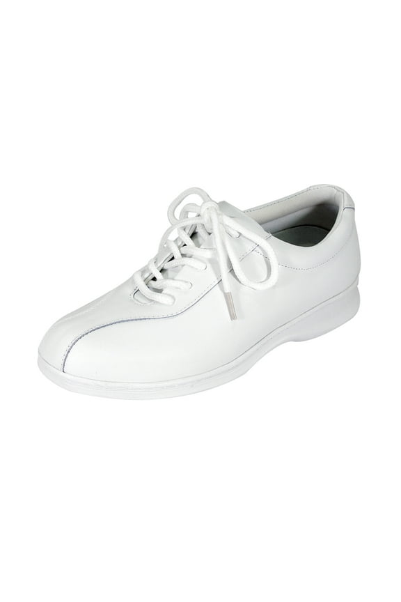 Alana Wide Width Classic Oxford Lace-up Shoes WHITE 12
