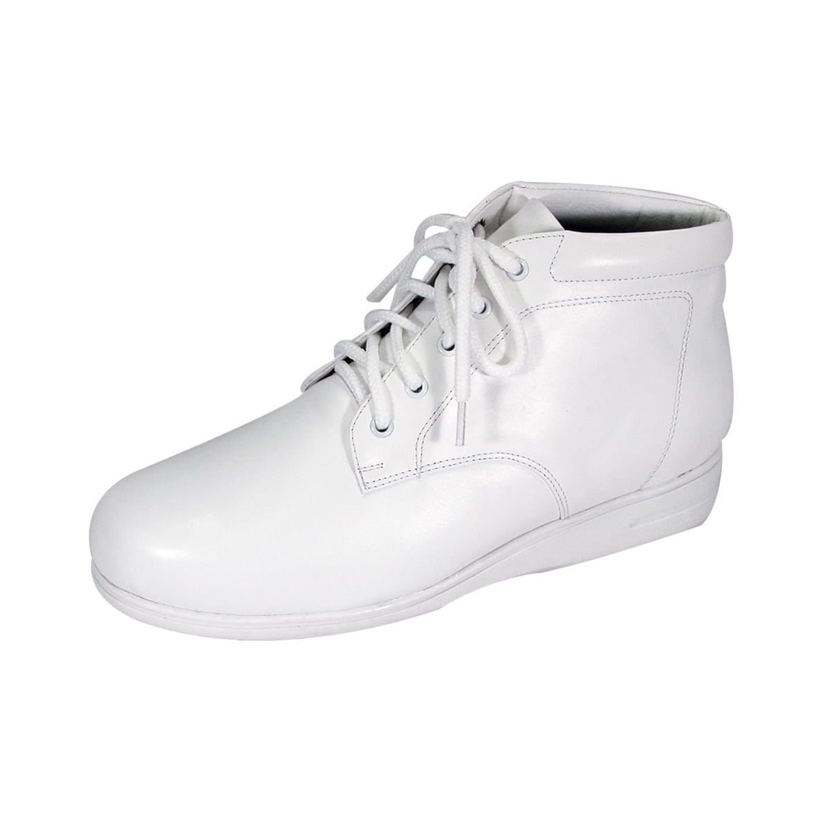 24 HOUR COMFORT Amy Wide Width Comfort Shoes For Work and Casual Attire WHITE 6