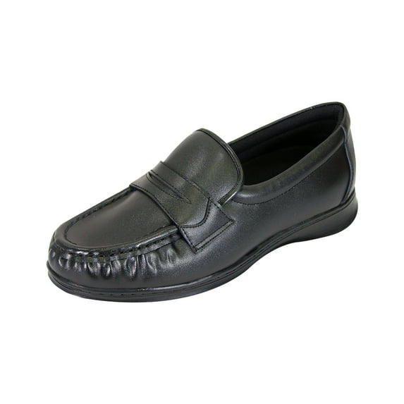 24 HOUR COMFORT Annie Wide Width Professional Sleek Shoe BLACK 7