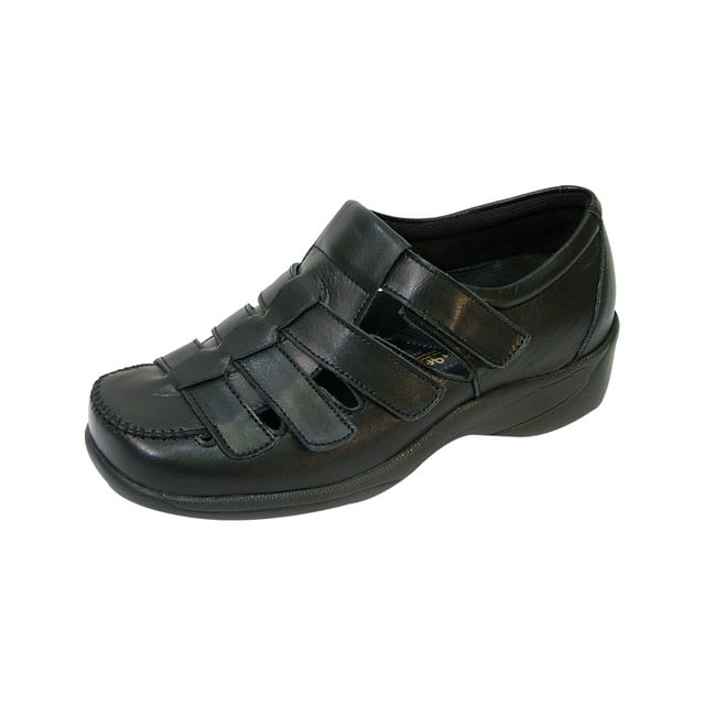 24 HOUR COMFORT Audrey Wide Width Comfort Shoes For Work and Casual Attire BLACK 6