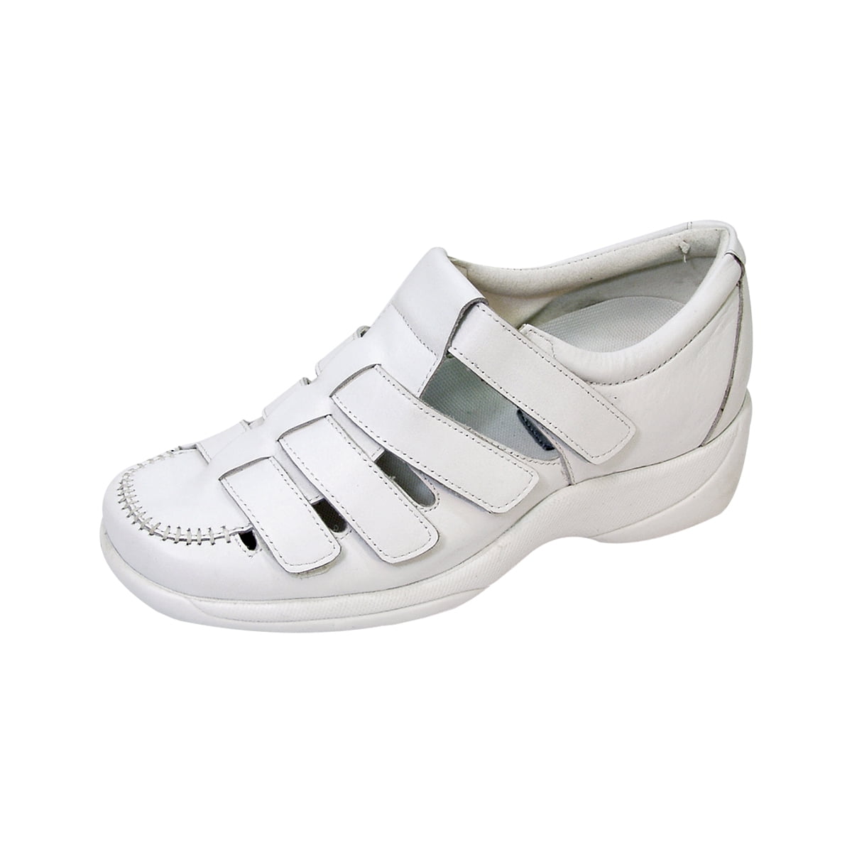 24 HOUR COMFORT Audrey Wide Width Comfort Shoes For Work and Casual Attire WHITE 7