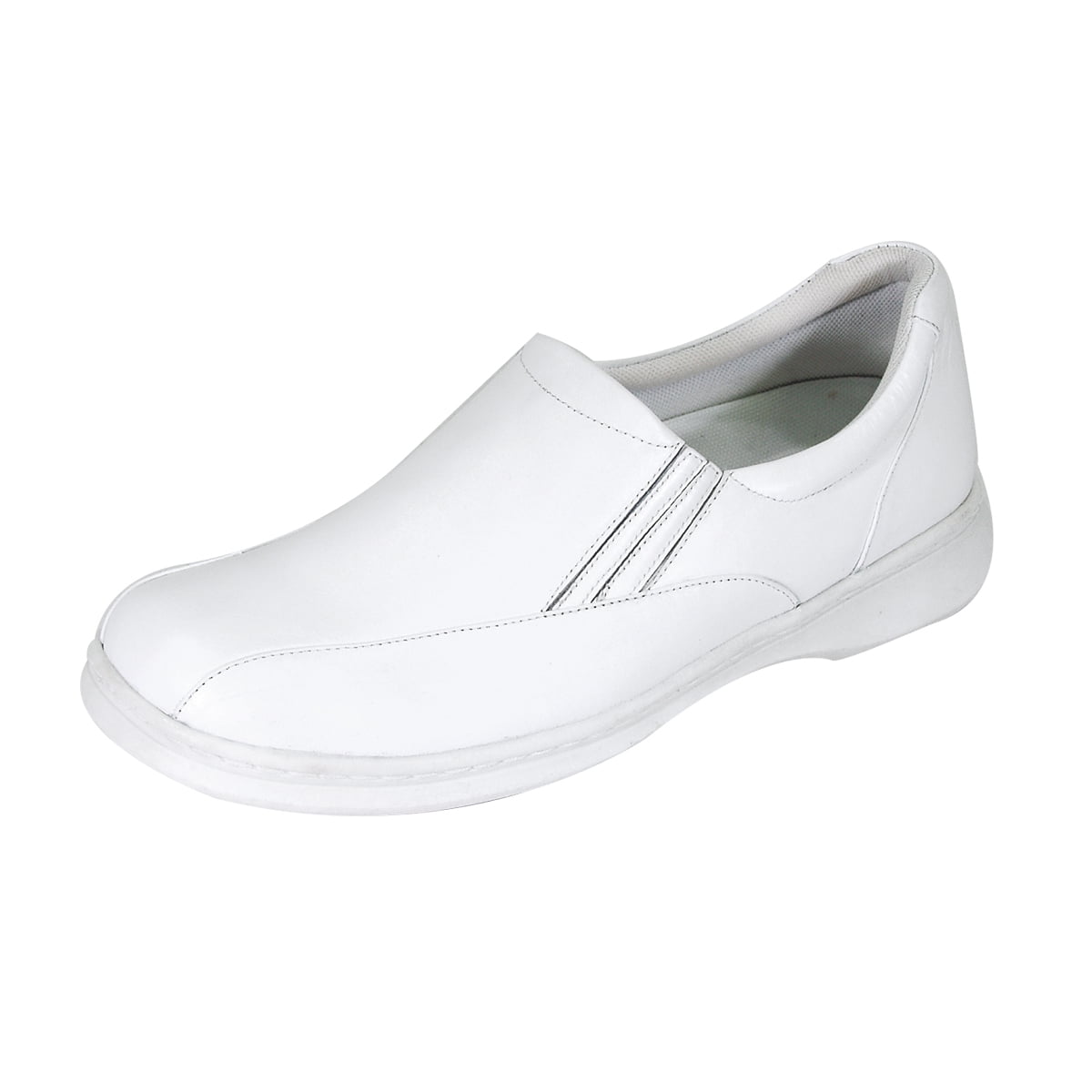 24 HOUR COMFORT Blaire Wide Width Professional Sleek Shoe WHITE 7