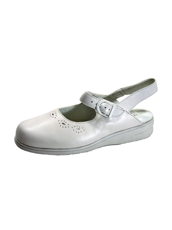 Bridie Women's Wide Width Slingback Leather Clogs