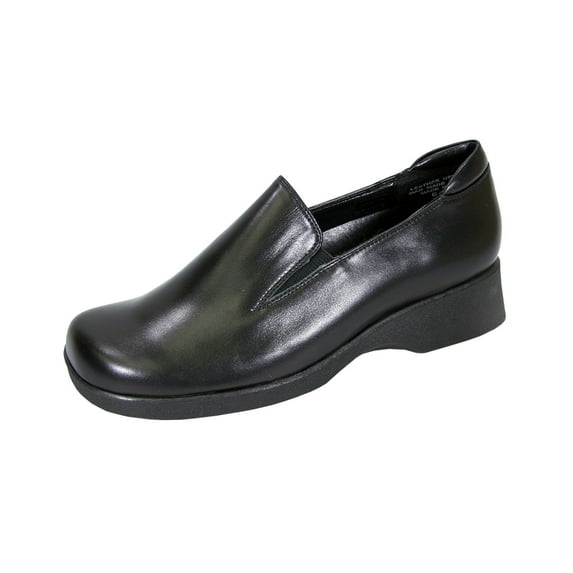 24 HOUR COMFORT Bristol Wide Width Comfort Shoes For Work and Casual Attire BLACK 8
