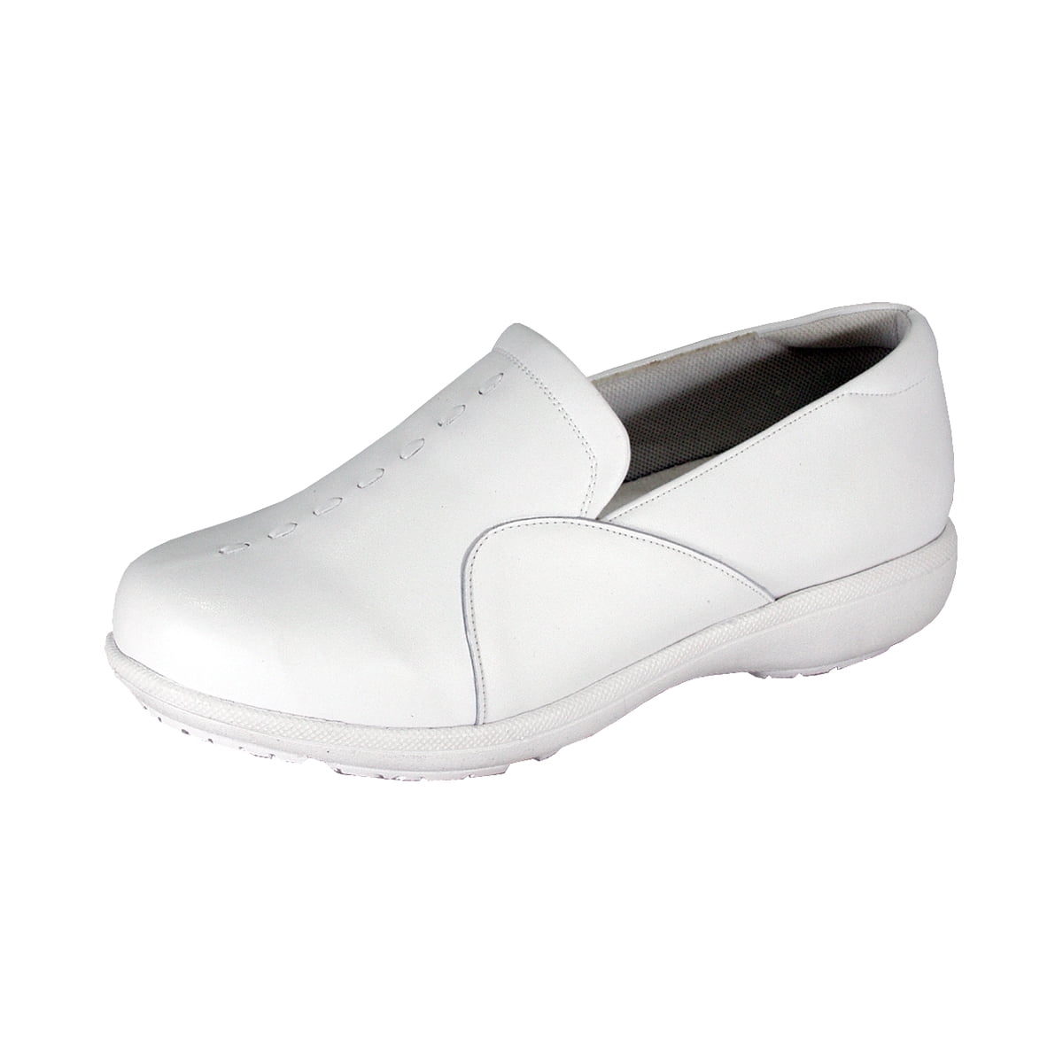 24 HOUR COMFORT Calista Wide Width Comfort Shoes For Work and Casual Attire WHITE 5.5
