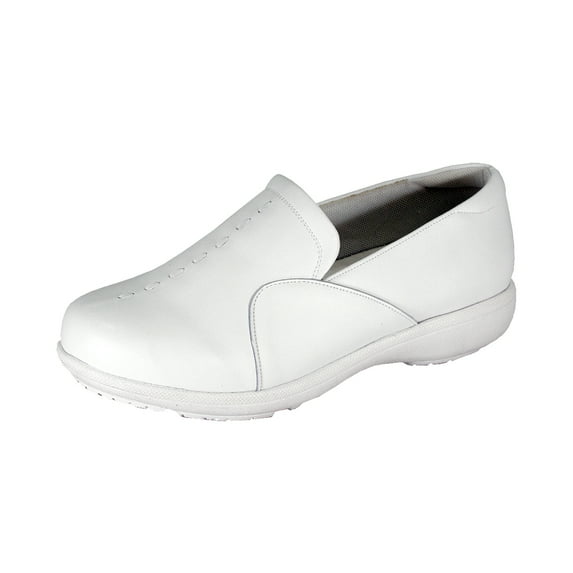 24 HOUR COMFORT Calista Wide Width Comfort Shoes For Work and Casual Attire WHITE 5