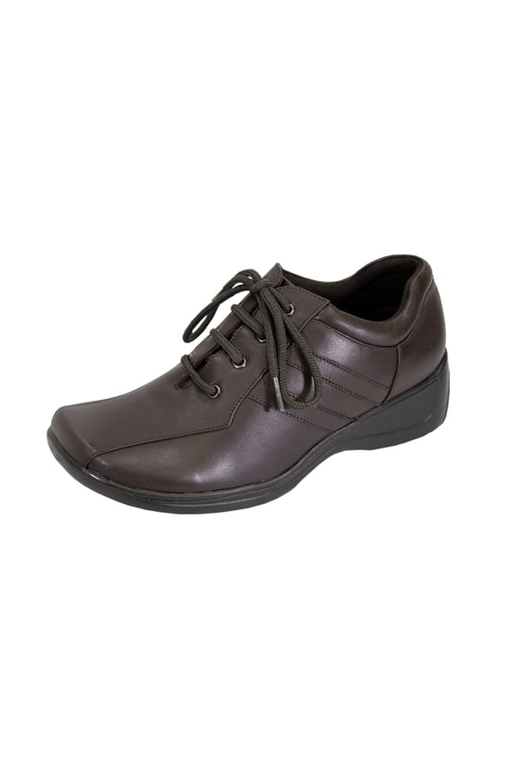 Camila Wide Width Comfort Shoes For Work and Casual Attire BROWN 8.5
