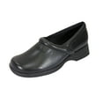 thumbnail image 1 of 24 HOUR COMFORT Carol Wide Width Leather Loafer Shoes BLACK 6.5, 1 of 7