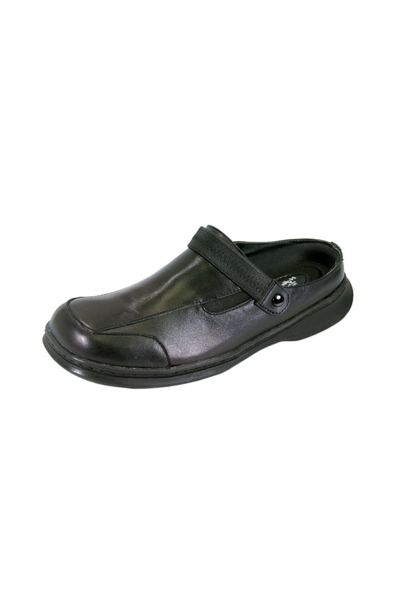 Clara Wide Width Professional Sleek Clog BLACK 10