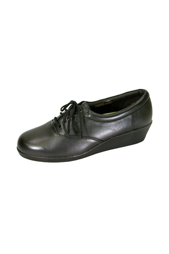 Debbie Wide Width Comfort Shoes For Work and Casual Attire BLACK 9.5