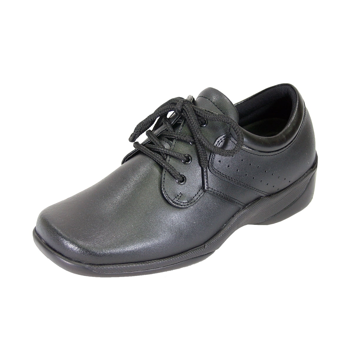 24 HOUR COMFORT Delores Wide Width Professional Sleek Shoe BLACK 6.5