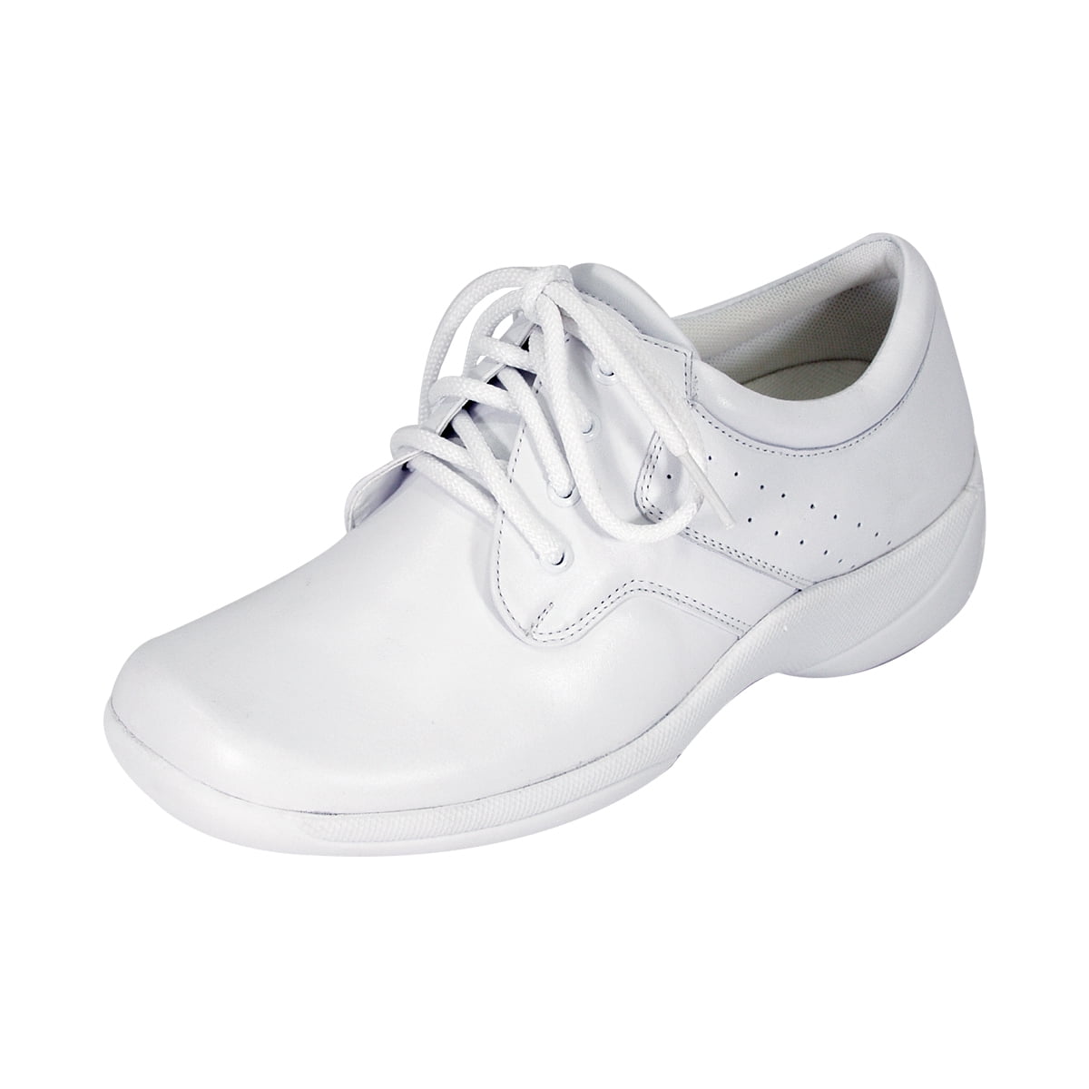 24 HOUR COMFORT Delores Wide Width Professional Sleek Shoe WHITE 10