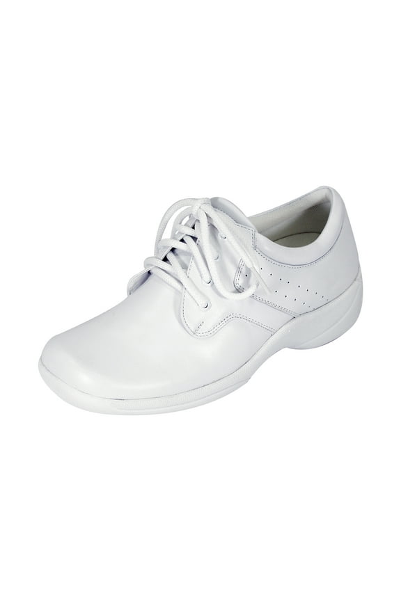 Delores Wide Width Professional Sleek Shoe WHITE 8