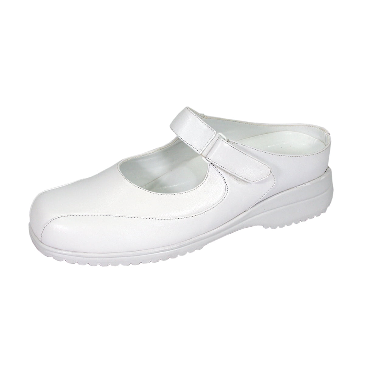 24 HOUR COMFORT Dolores Wide Width Comfort Shoes For Work and Casual Attire WHITE 10.5