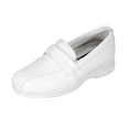 thumbnail image 1 of 24 HOUR COMFORT Doris Wide Width Professional Sleek Shoe WHITE 5, 1 of 7