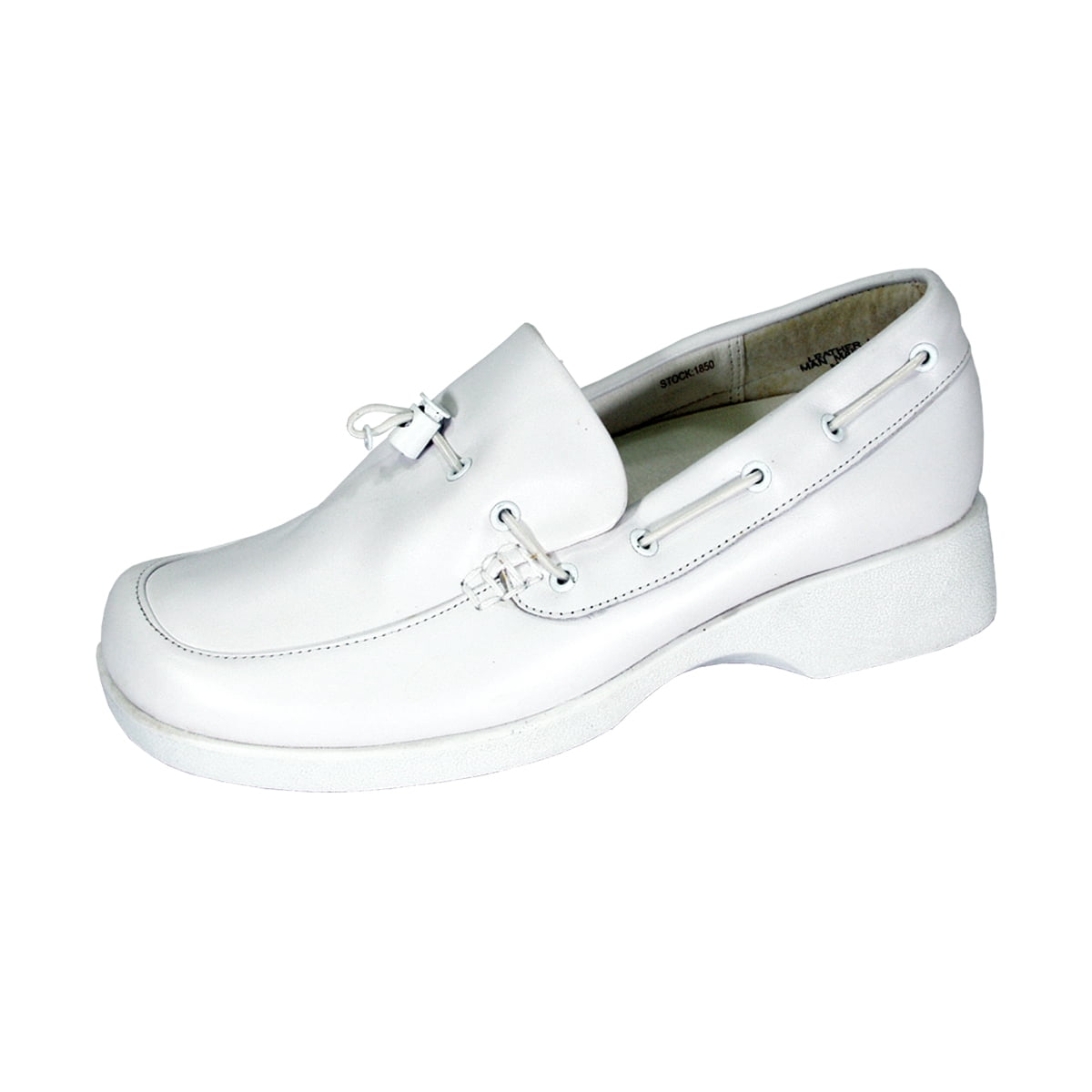 24 HOUR COMFORT Ellen Wide Width Comfort Shoes For Work and Casual Attire WHITE 5