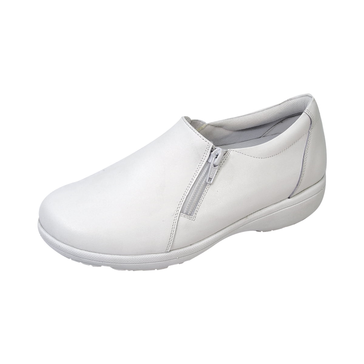 24 HOUR COMFORT Ester Wide Width Professional Sleek Shoe WHITE 5