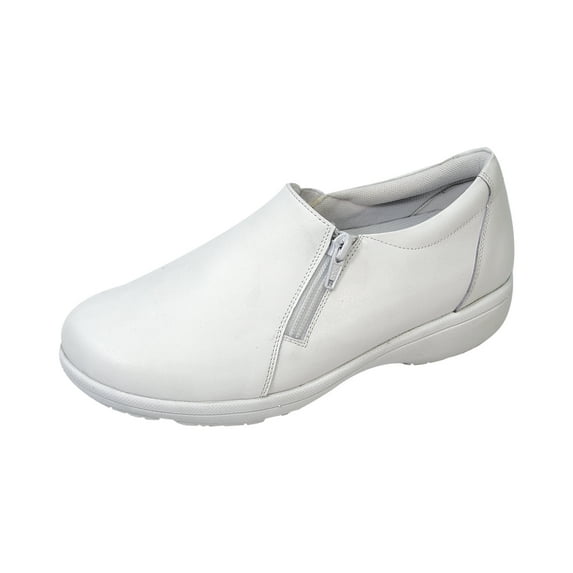 24 HOUR COMFORT Ester Wide Width Professional Sleek Shoe WHITE 7