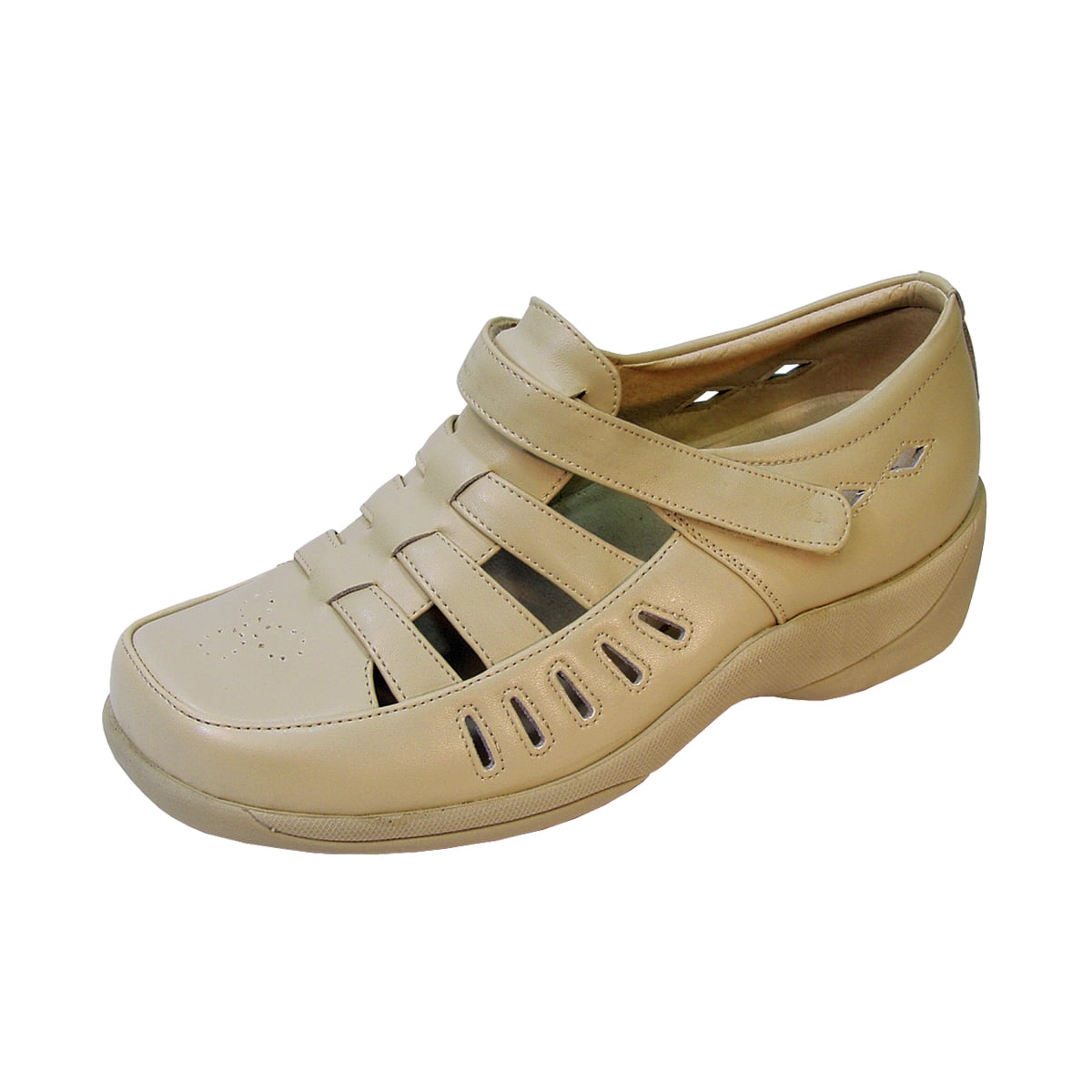 24 HOUR COMFORT Fiona Wide Width Comfort Shoes For Work and Casual Attire BEIGE 12
