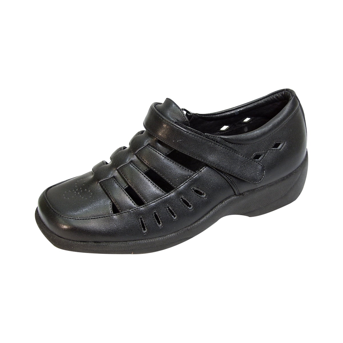 24 HOUR COMFORT Fiona Wide Width Comfort Shoes For Work and Casual Attire BLACK 7.5