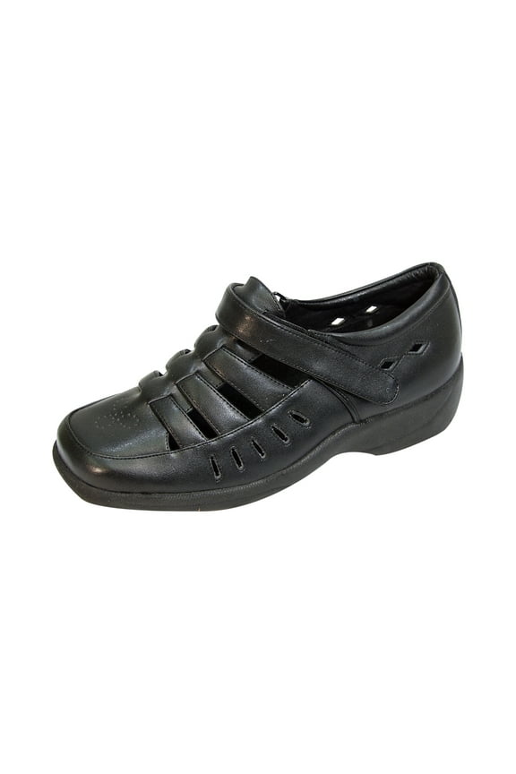 Fiona Wide Width Comfort Shoes For Work and Casual Attire BLACK 8