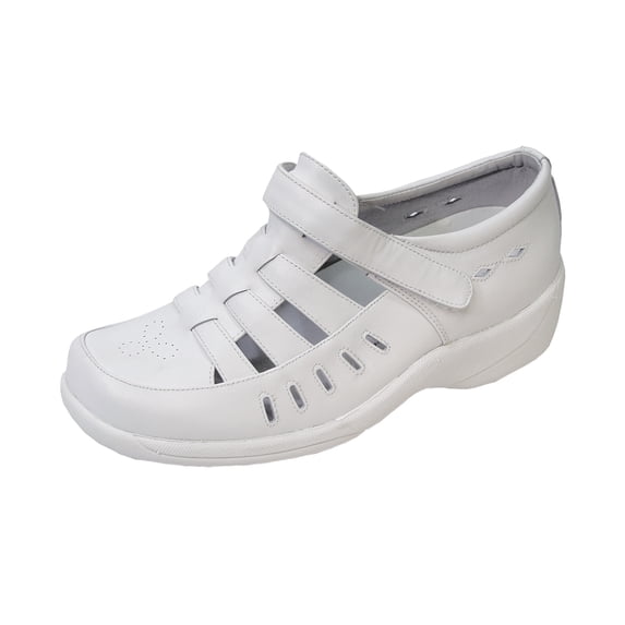 24 HOUR COMFORT Fiona Wide Width Comfort Shoes For Work and Casual Attire WHITE 11