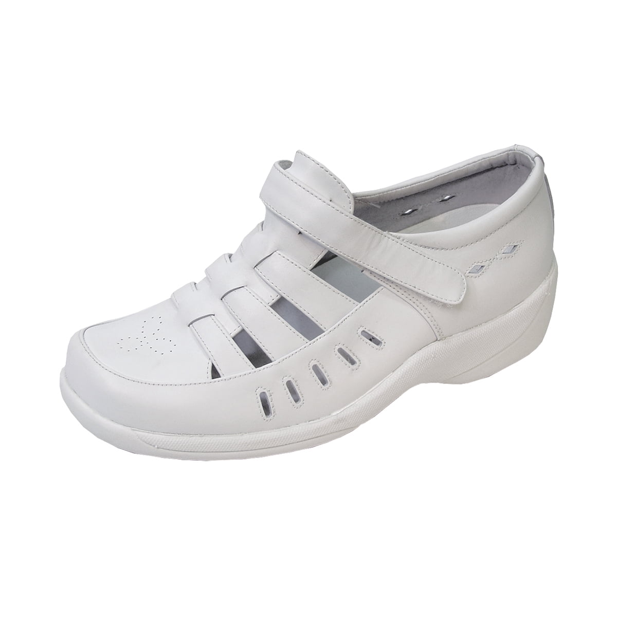 24 HOUR COMFORT Fiona Wide Width Comfort Shoes For Work and Casual Attire WHITE 12