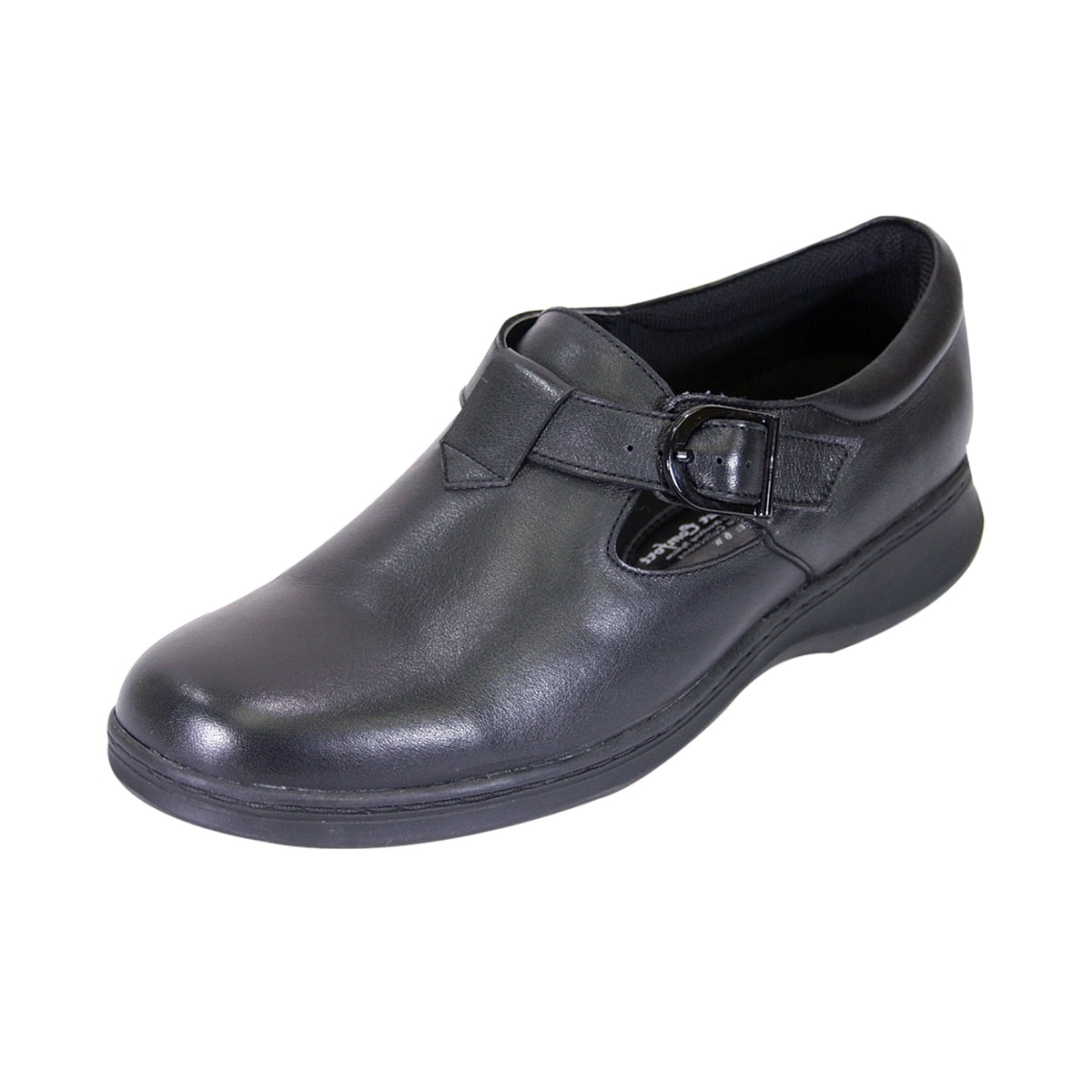 24 HOUR COMFORT Flora Wide Width Professional Sleek Shoe BLACK 9