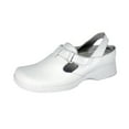 thumbnail image 1 of 24 HOUR COMFORT Freda Wide Width Comfortable Leather Slingback Clogs WHITE 10, 1 of 6