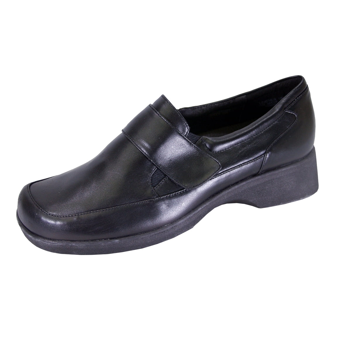 24 HOUR COMFORT Gail Wide Width Comfort Shoes For Work and Casual Attire BLACK 7