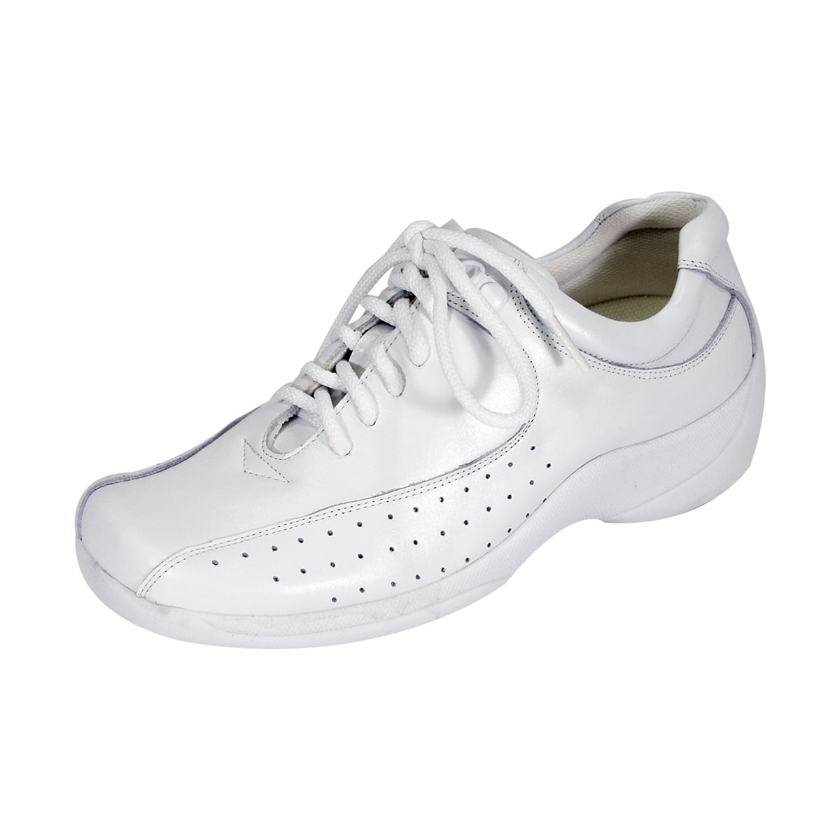 24 HOUR COMFORT Gina Wide Width Professional Sleek Shoe WHITE 7.5