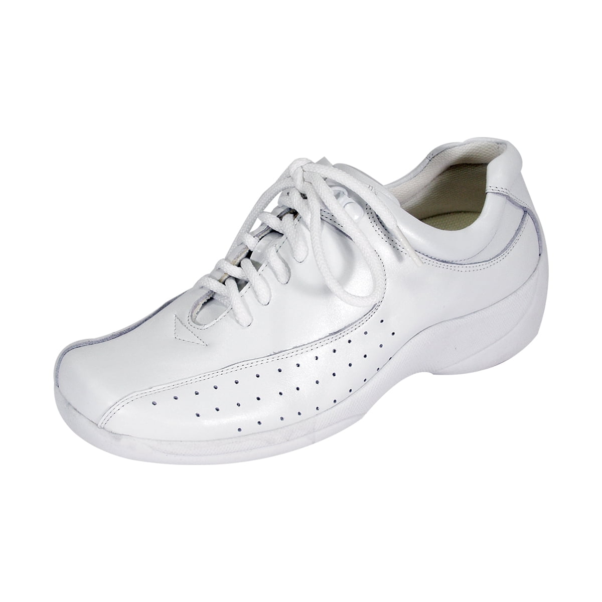 24 HOUR COMFORT Gina Wide Width Professional Sleek Shoe WHITE 7