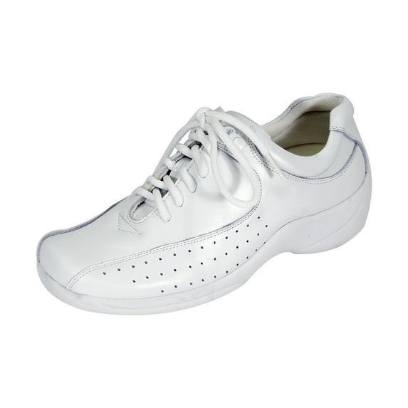 24 HOUR COMFORT Gina Wide Width Professional Sleek Shoe WHITE 9.5