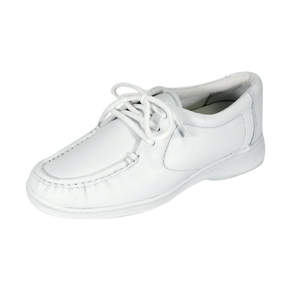 24 HOUR COMFORT Harper Wide Width Professional Sleek Shoe WHITE 10